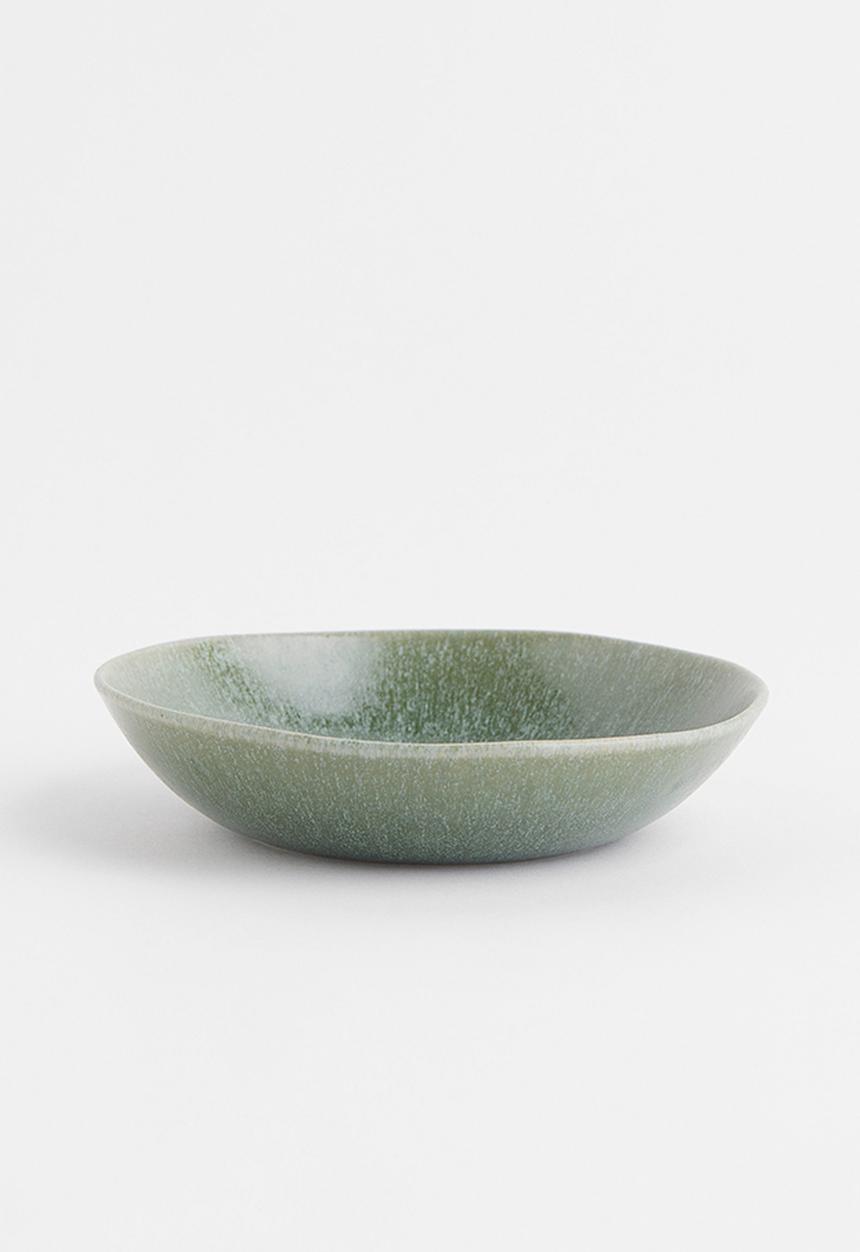 H&M - Stoneware bowl - green
