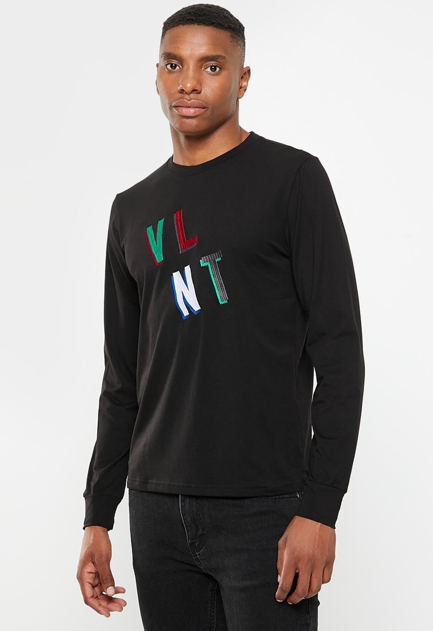 Valenta - Luca long sleeve T-shirt - black