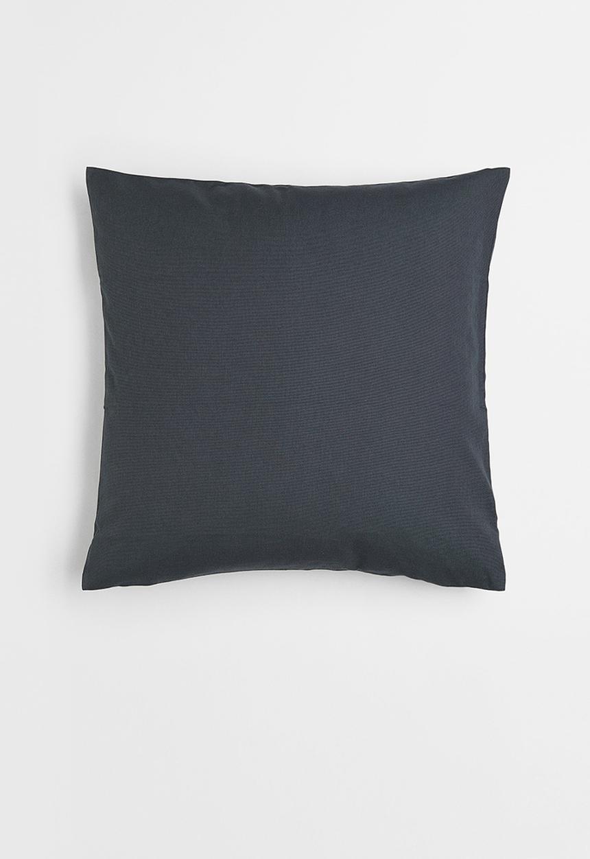 H&M - Cotton canvas cushion cover - anthracite grey