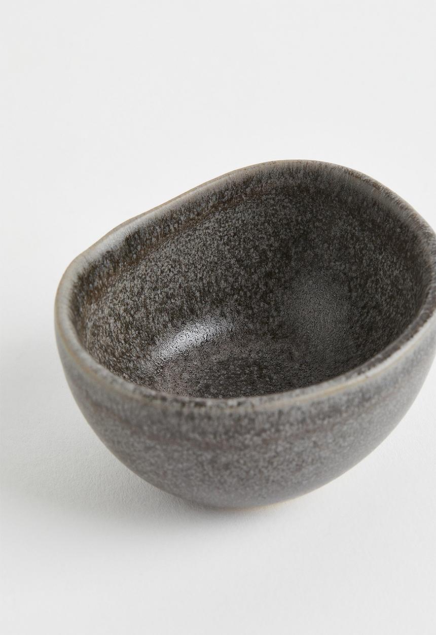 H&M - Small stoneware bowl - dark brown