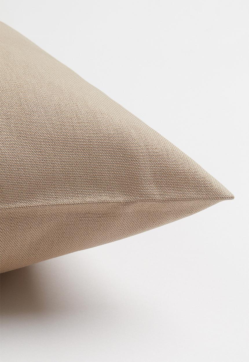 H&M - Cotton canvas cushion cover - beige