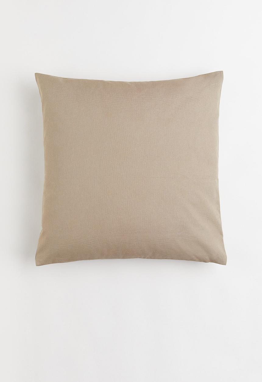 H&M - Cotton canvas cushion cover - beige