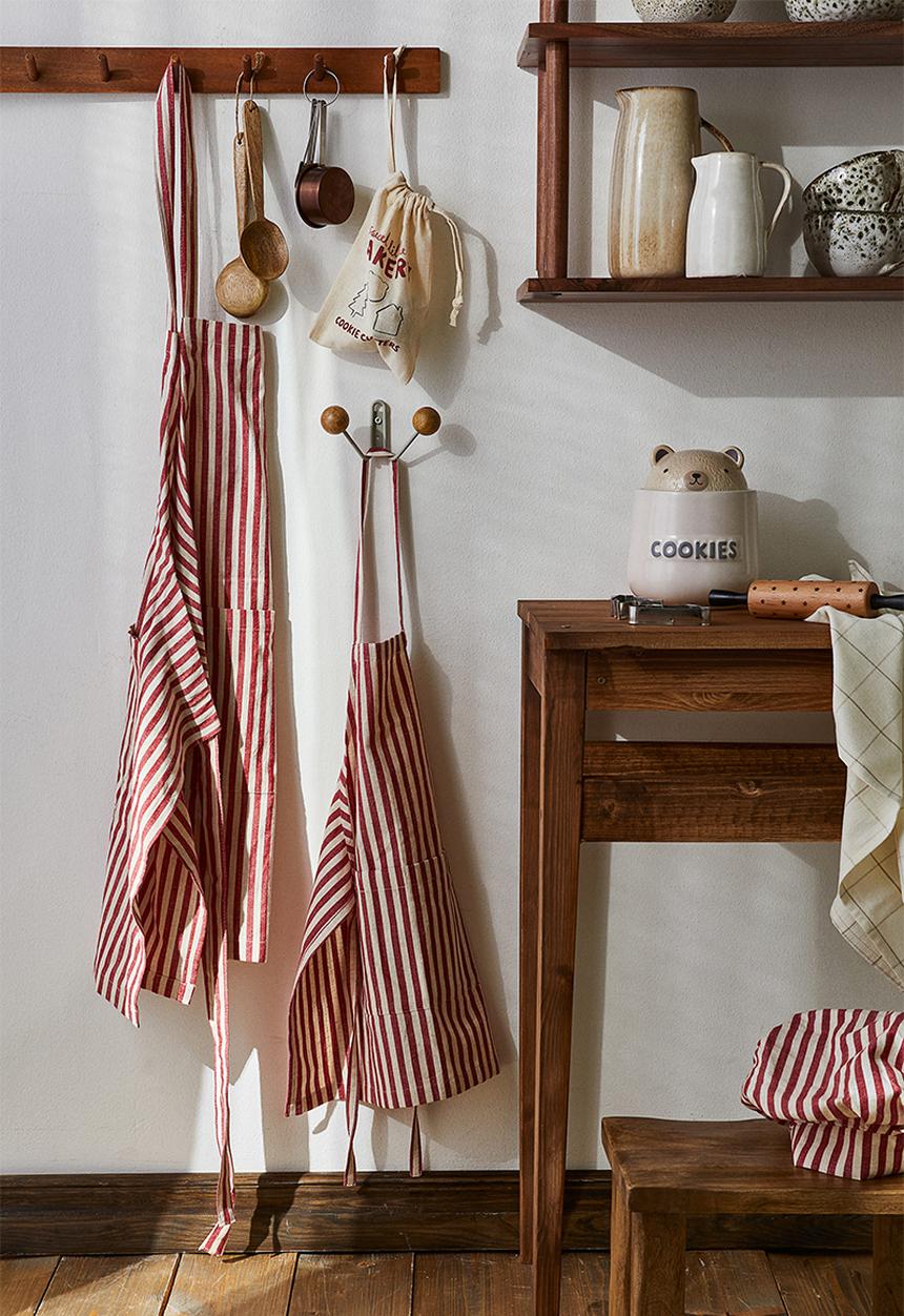 H&M - Striped apron - red/striped