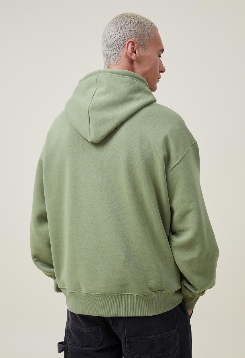 Cotton On - Mickey oversized hoodie - lcn dis matcha/keith haring freedom