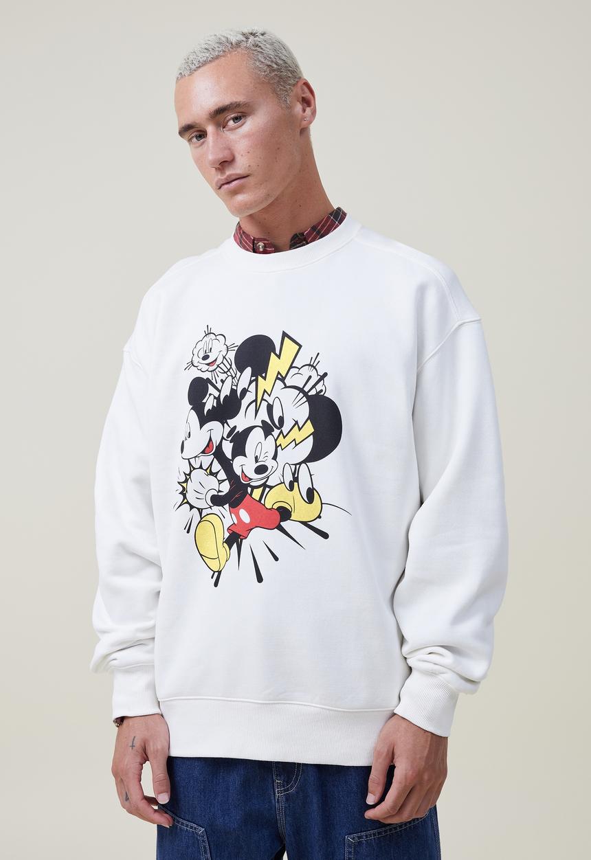 Cotton On - Mickey oversized sweater - lcn dis vintage white/josh thorsen 