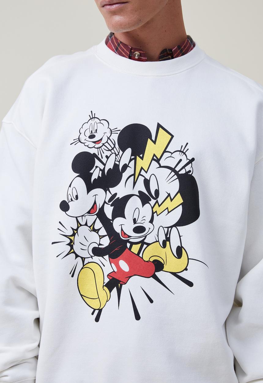 Cotton On - Mickey oversized sweater - lcn dis vintage white/josh thorsen 