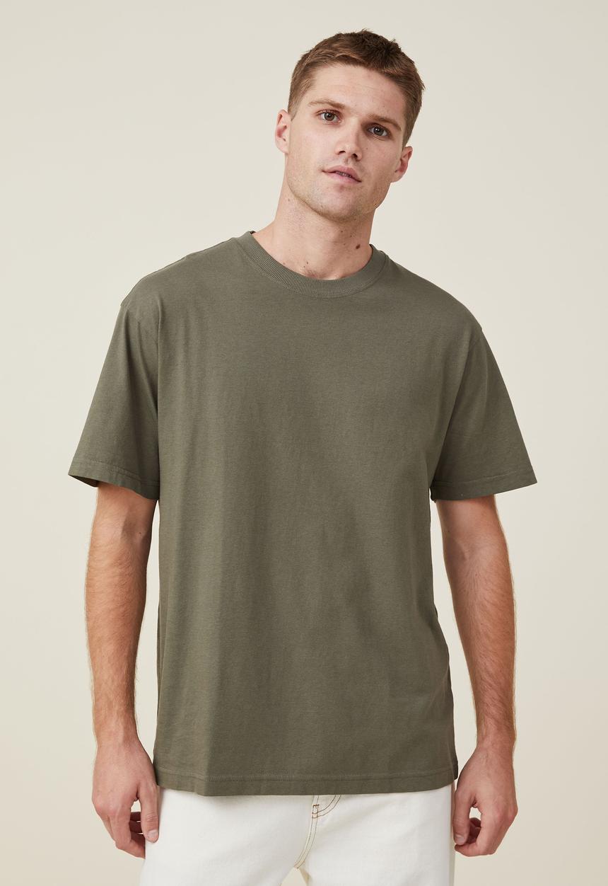 Cotton On - Organic loose fit T-shirt - military 