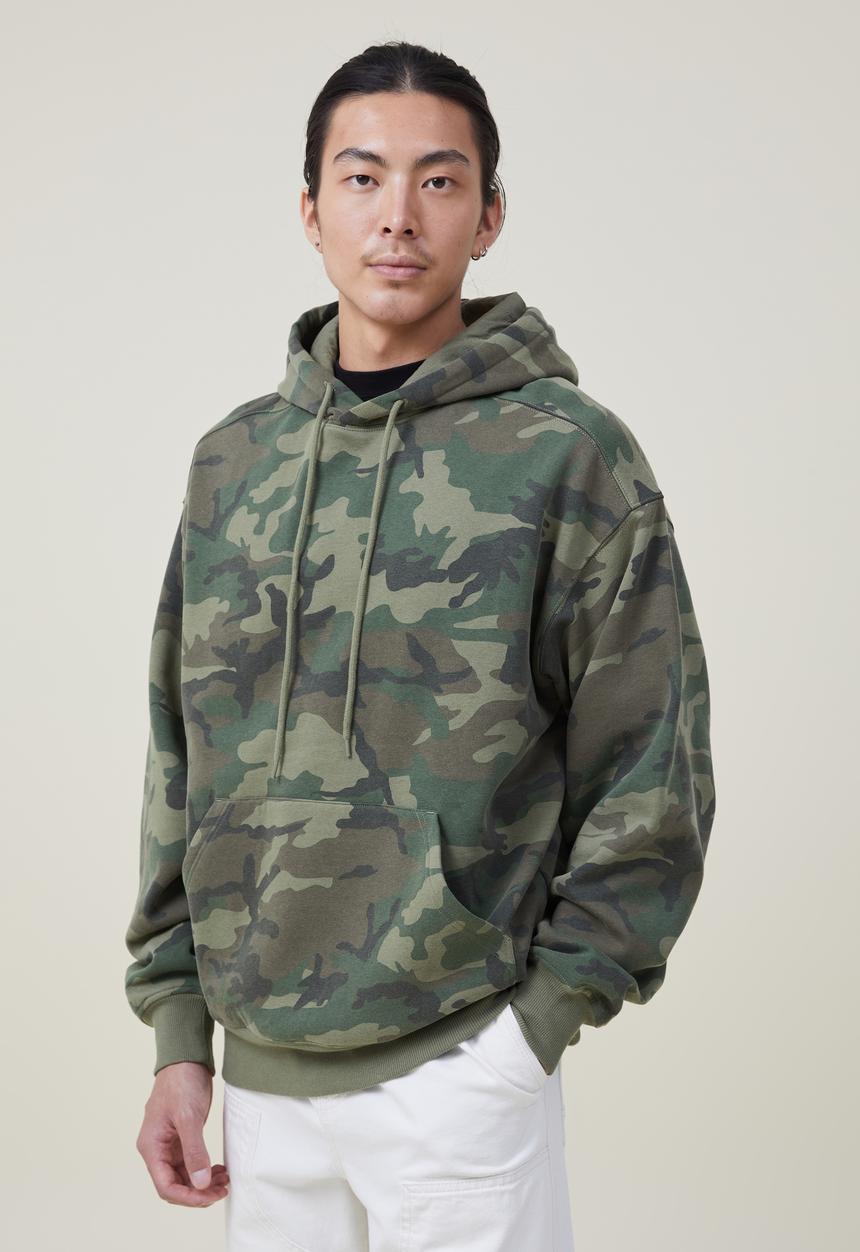 Cotton On - Oversized hoodie - camo 