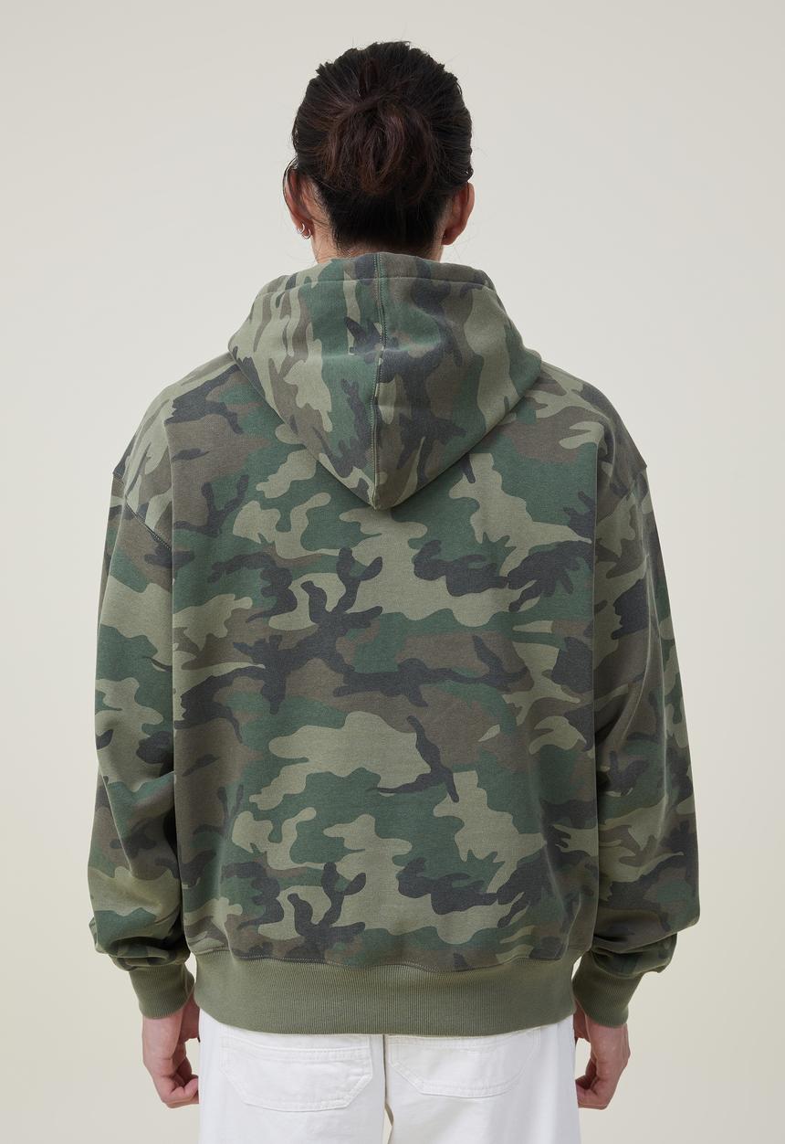 Cotton On - Oversized hoodie - camo 