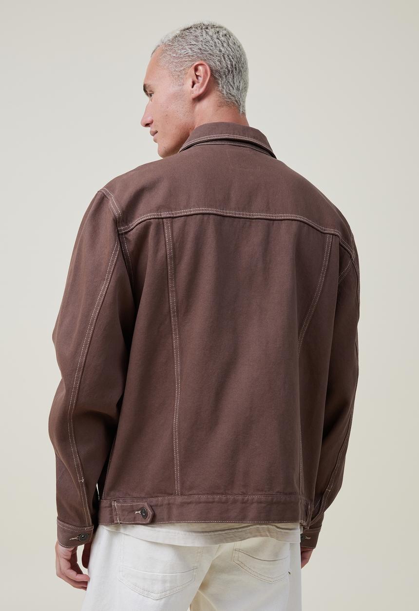 Cotton On - Seattle trucker jacket - brown 