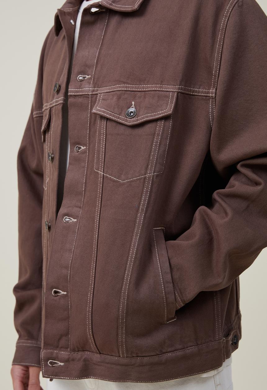 Cotton On - Seattle trucker jacket - brown 