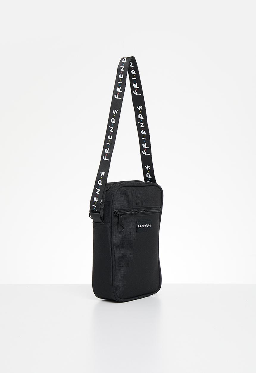 Pop Candy - Friends tape cross body bag - black
