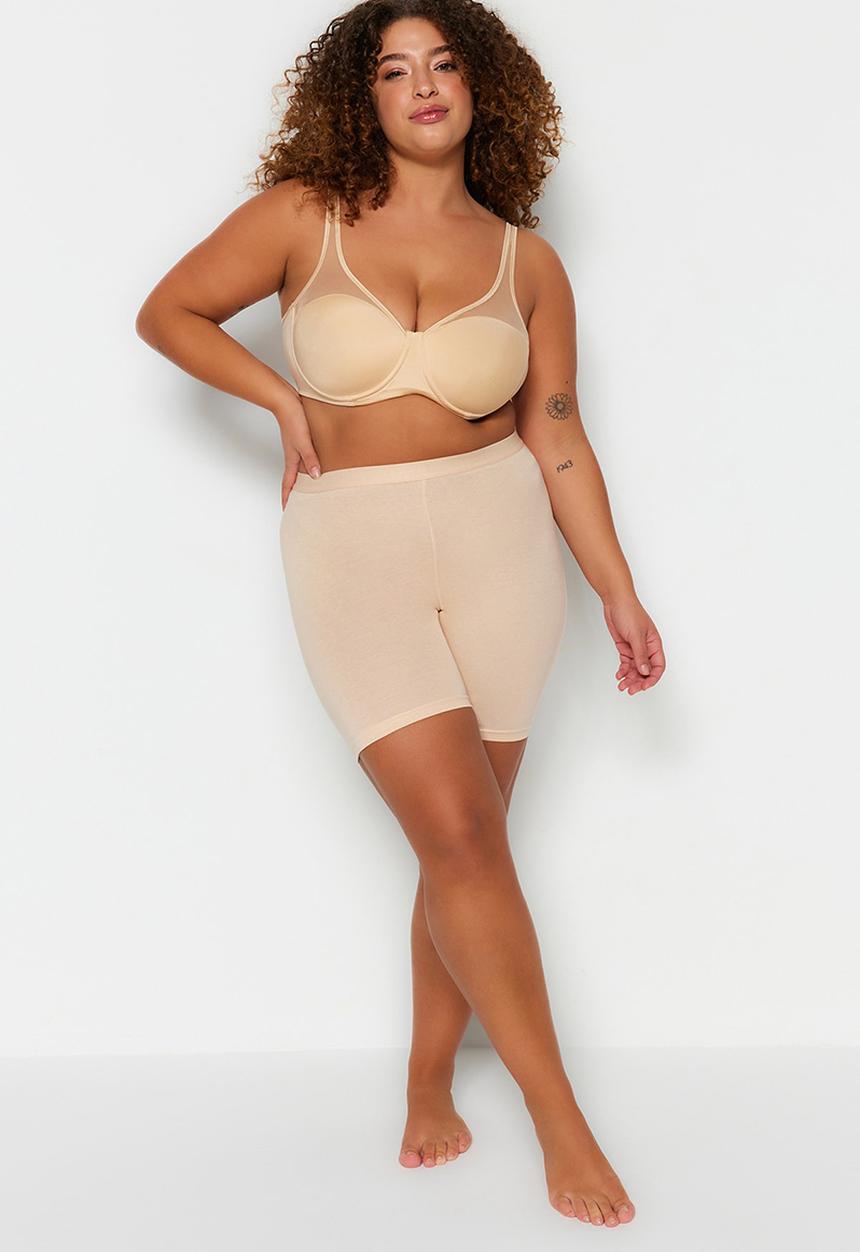 Trendyol - Plus shaper shorts - skin