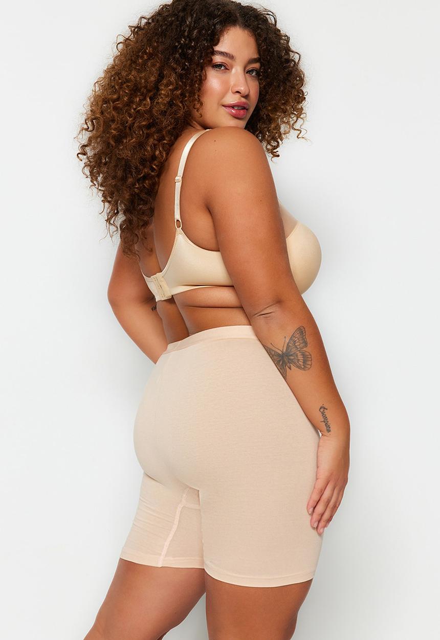 Trendyol - Plus shaper shorts - skin