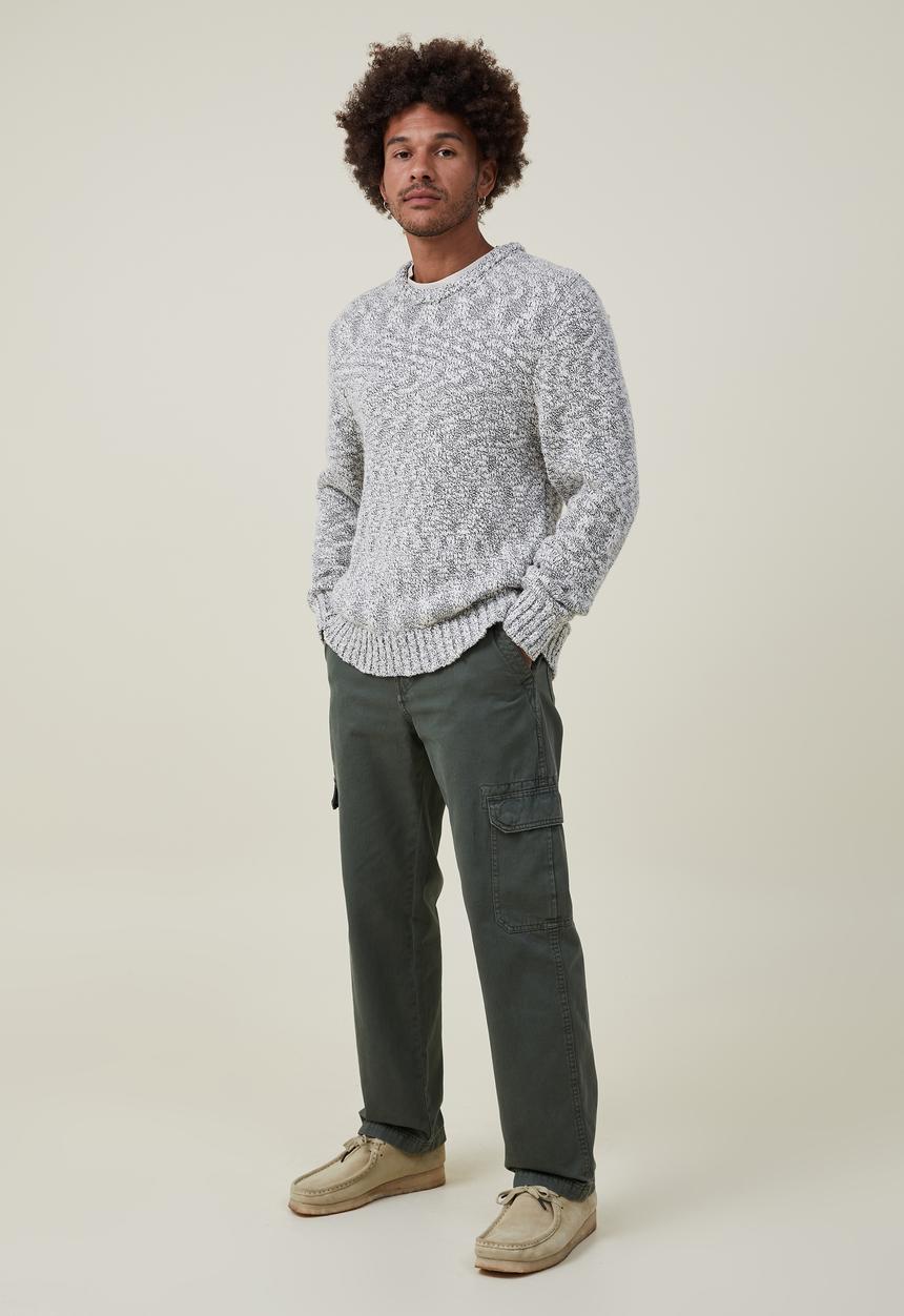 Cotton On - Woodland knit - grey texture 