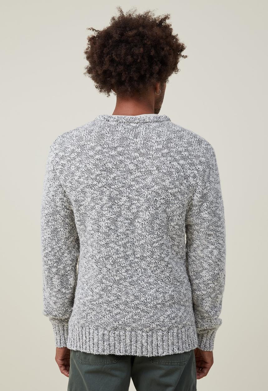 Cotton On - Woodland knit - grey texture 