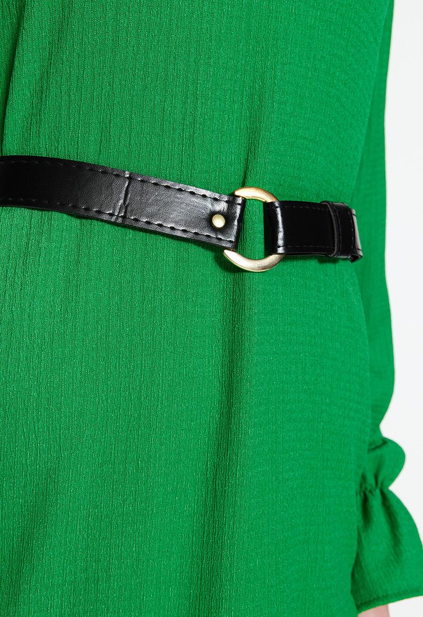 Trendyol - Modest shift dress - green