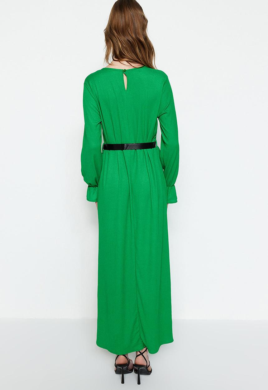 Trendyol - Modest shift dress - green