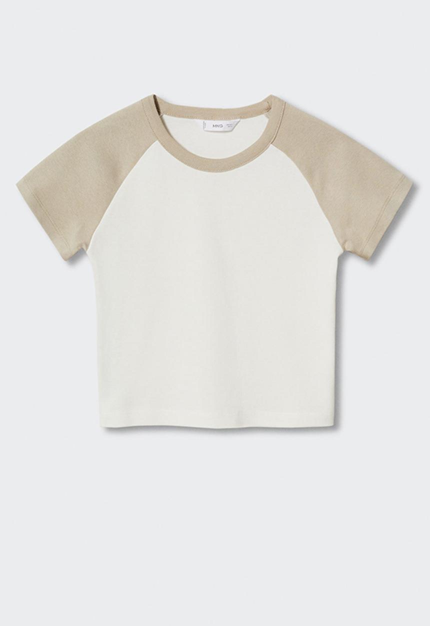 MANGO - T-shirt insti - beige
