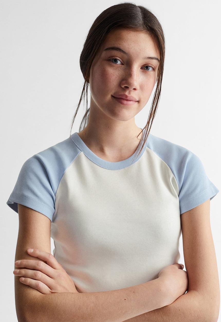 MANGO - T-shirt insti - blue