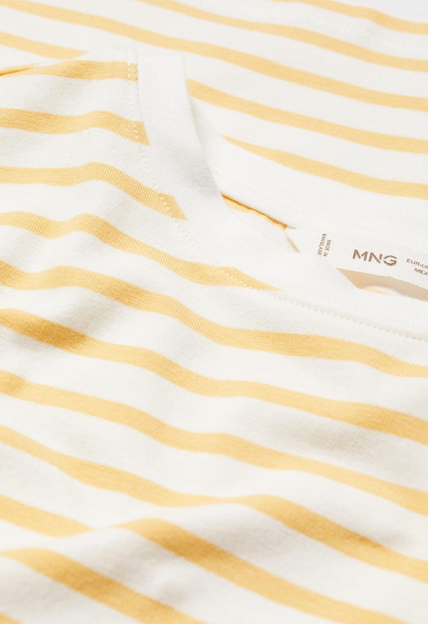 MANGO - T-shirt doha - mustard