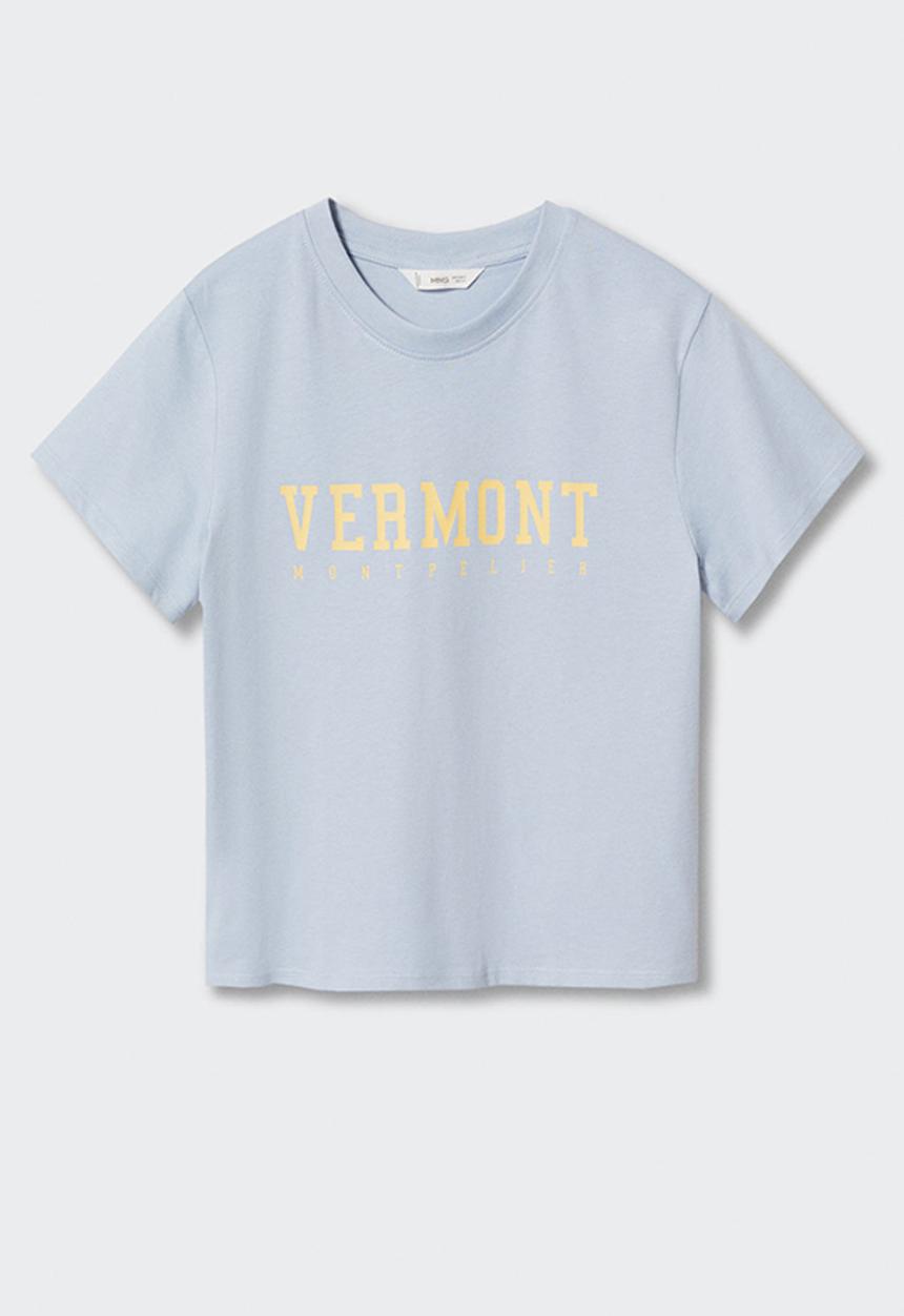 MANGO - T-Shirt corn - blue