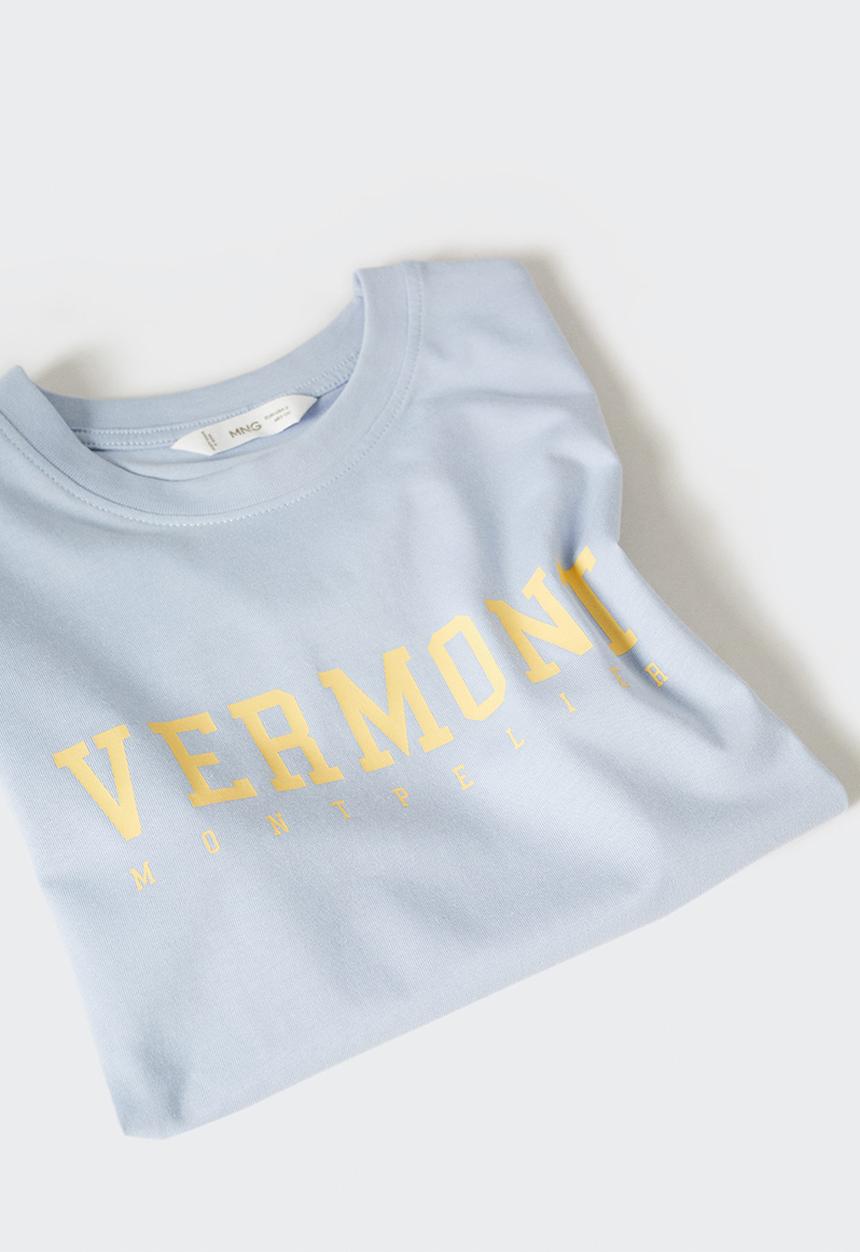 MANGO - T-Shirt corn - blue