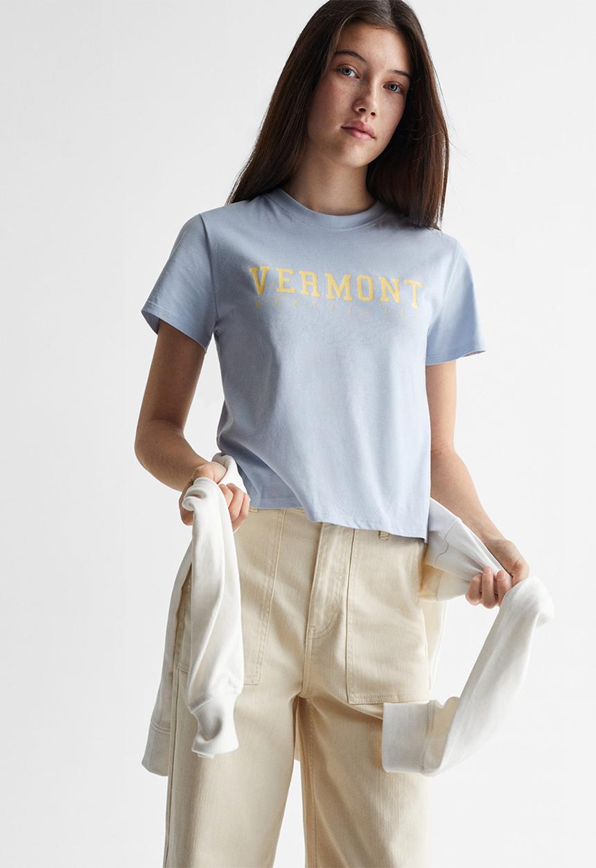 MANGO - T-Shirt corn - blue