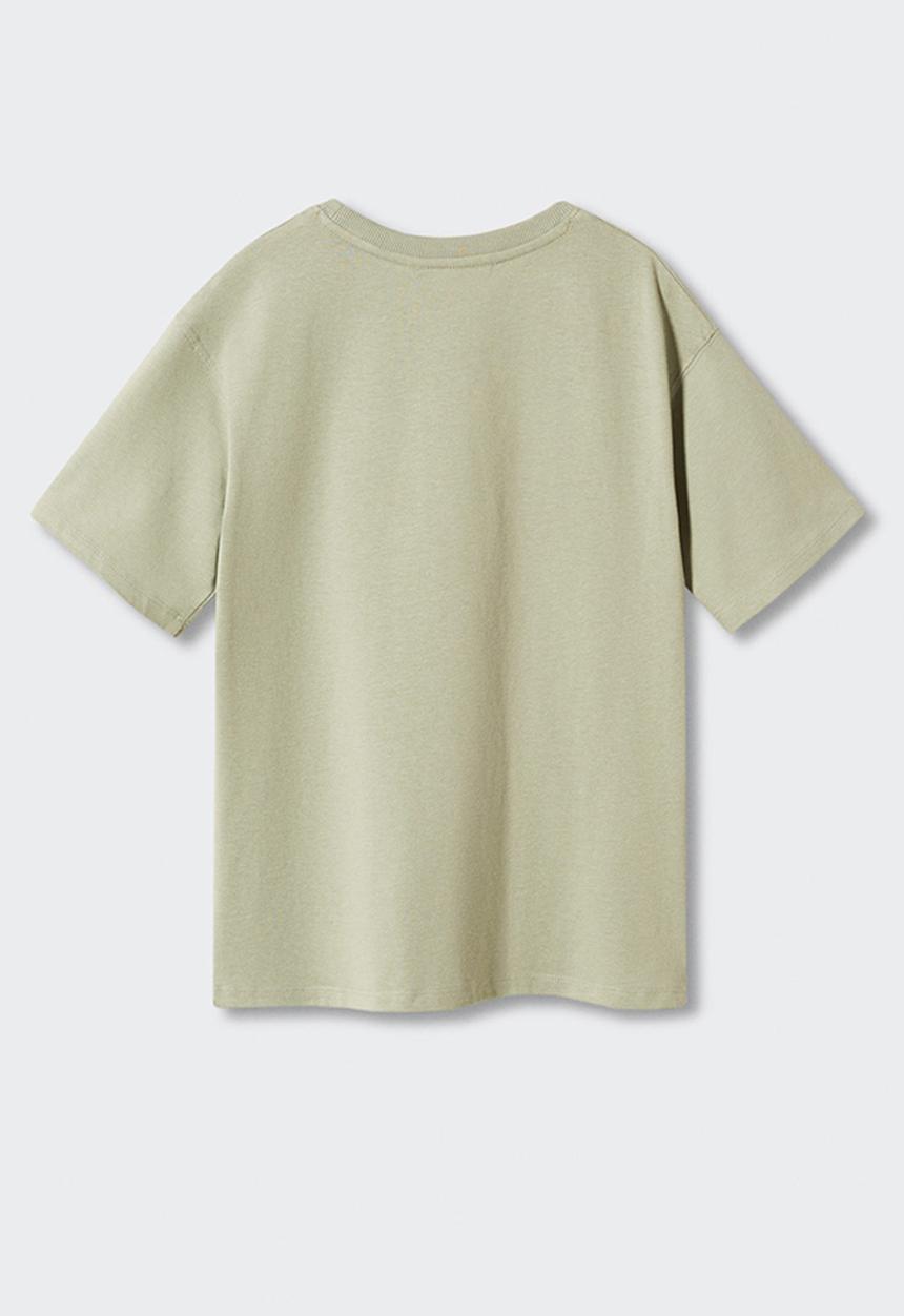 MANGO - T-Shirt champs - green