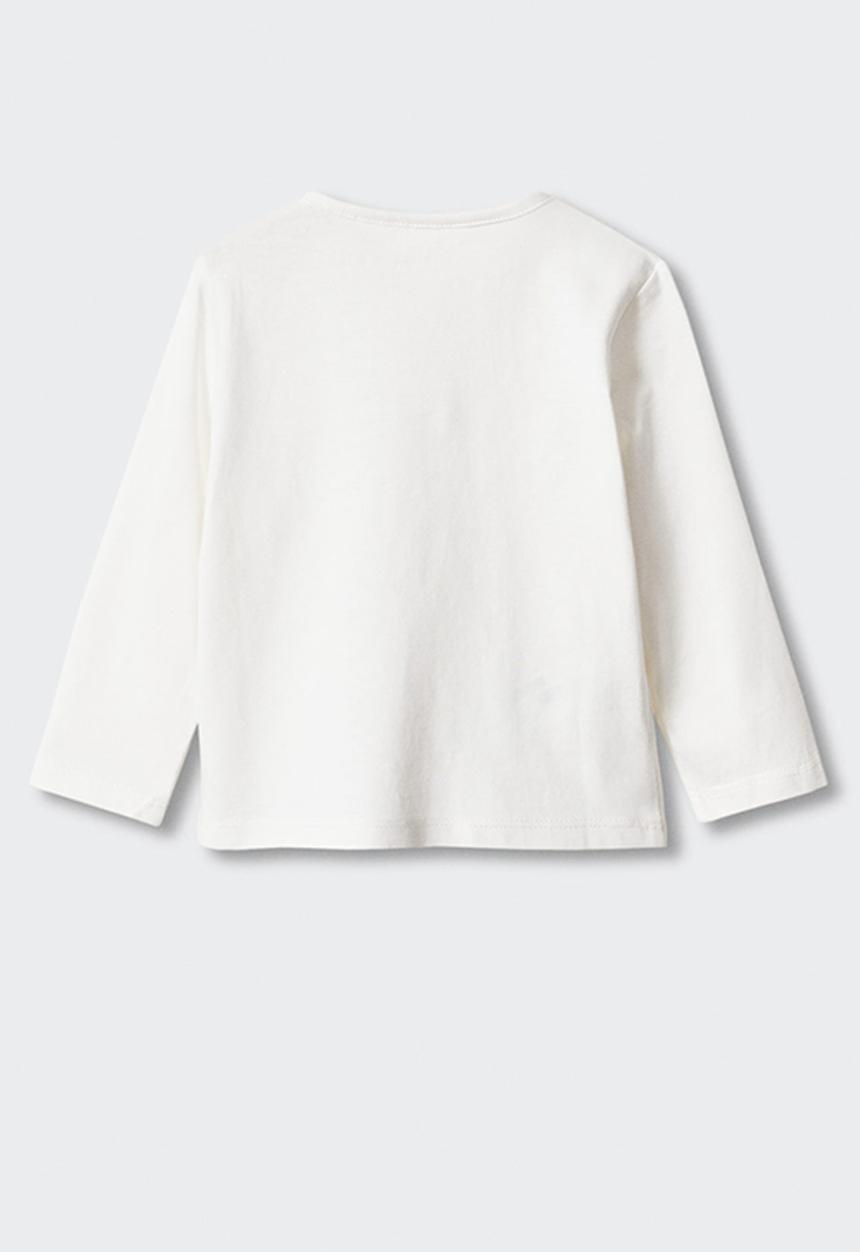 MANGO - T-shirt hugs - off white
