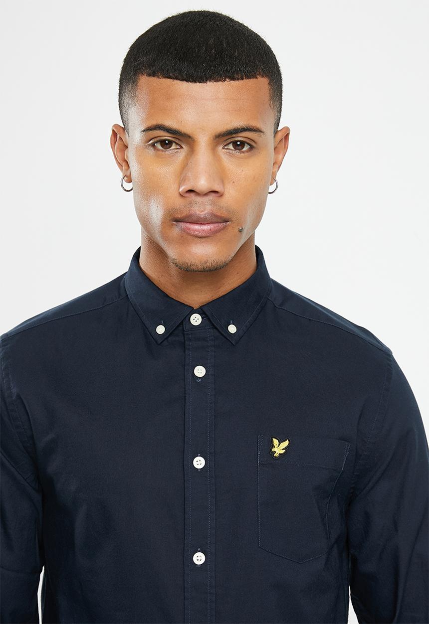 Lyle & Scott - Oxford shirt - navy