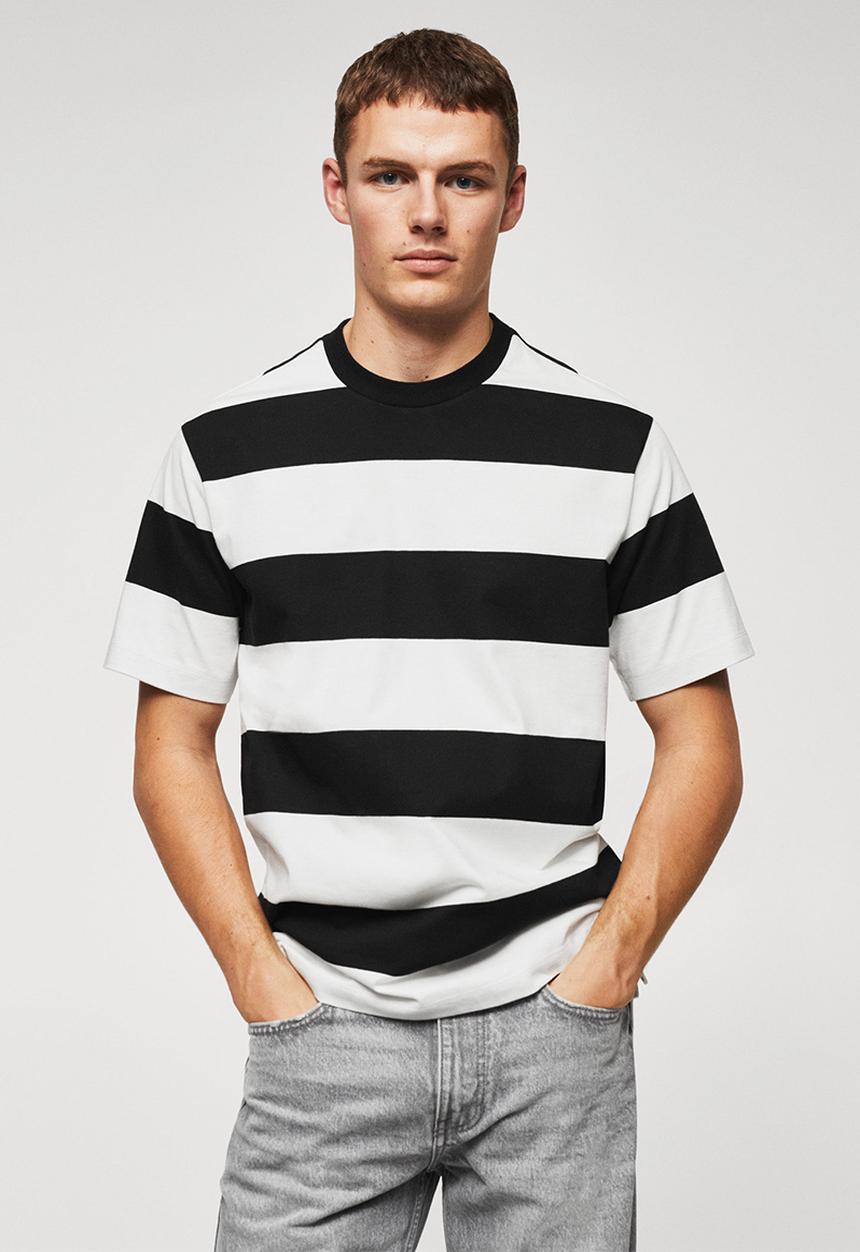 MANGO - T-shirt mag - black
