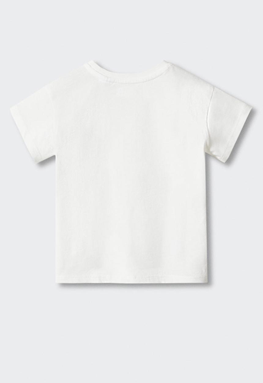 MANGO - T-shirt crochetb - off white