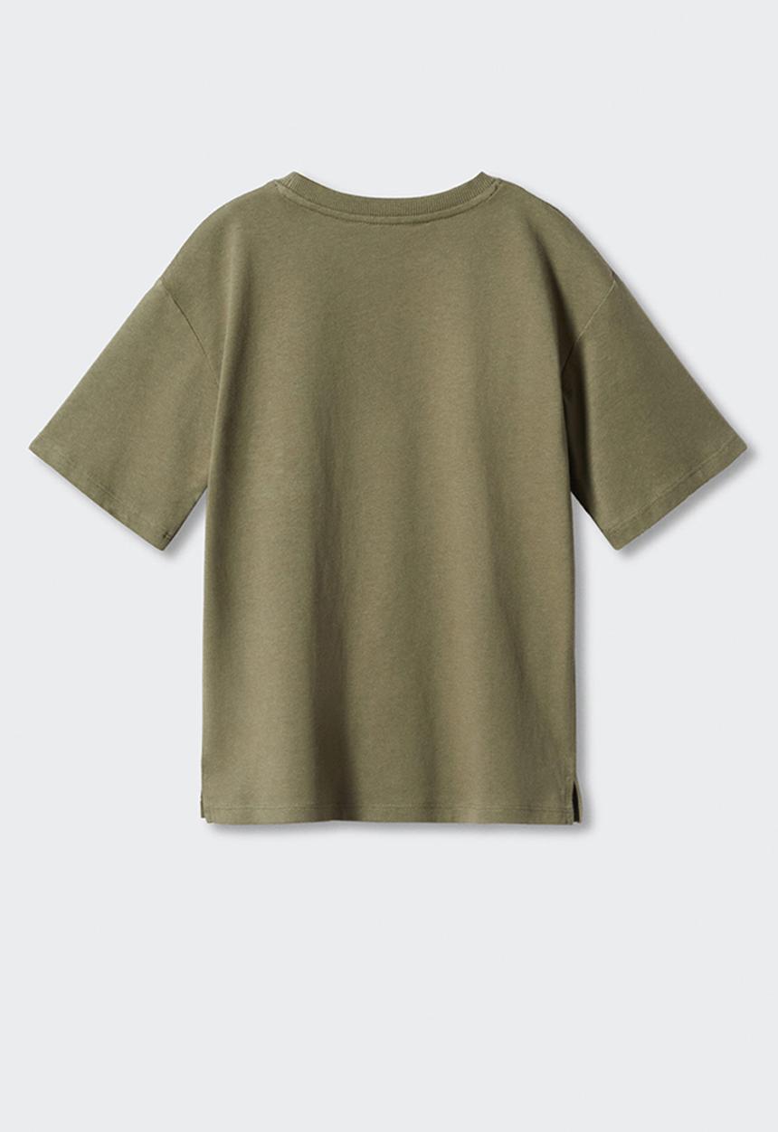 MANGO - T-Shirt camo - khaki