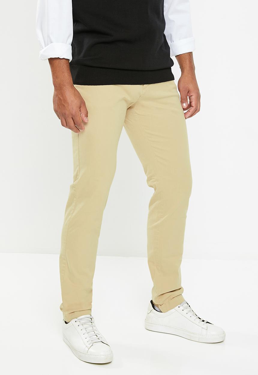 Lyle & Scott - Straight fit chino - stone