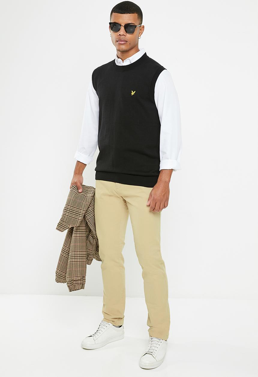 Lyle & Scott - Straight fit chino - stone