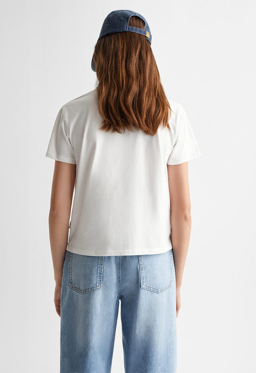 MANGO - T-Shirt basict - white