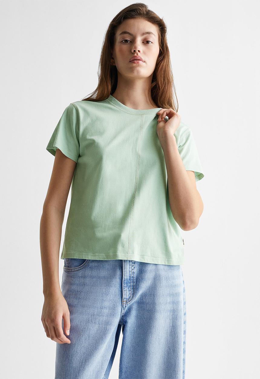 MANGO - T-Shirt basict - green