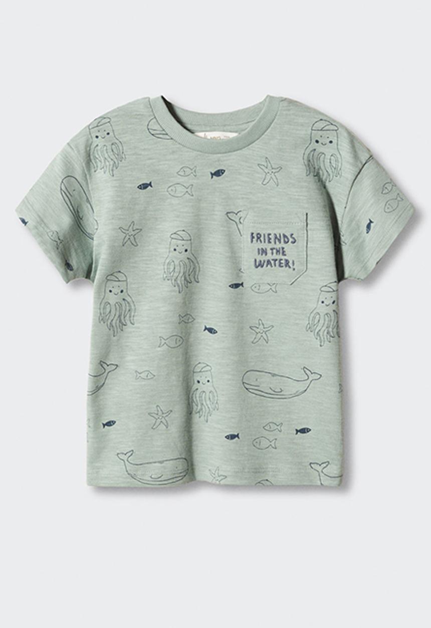 MANGO - T-Shirt agua - turquoise