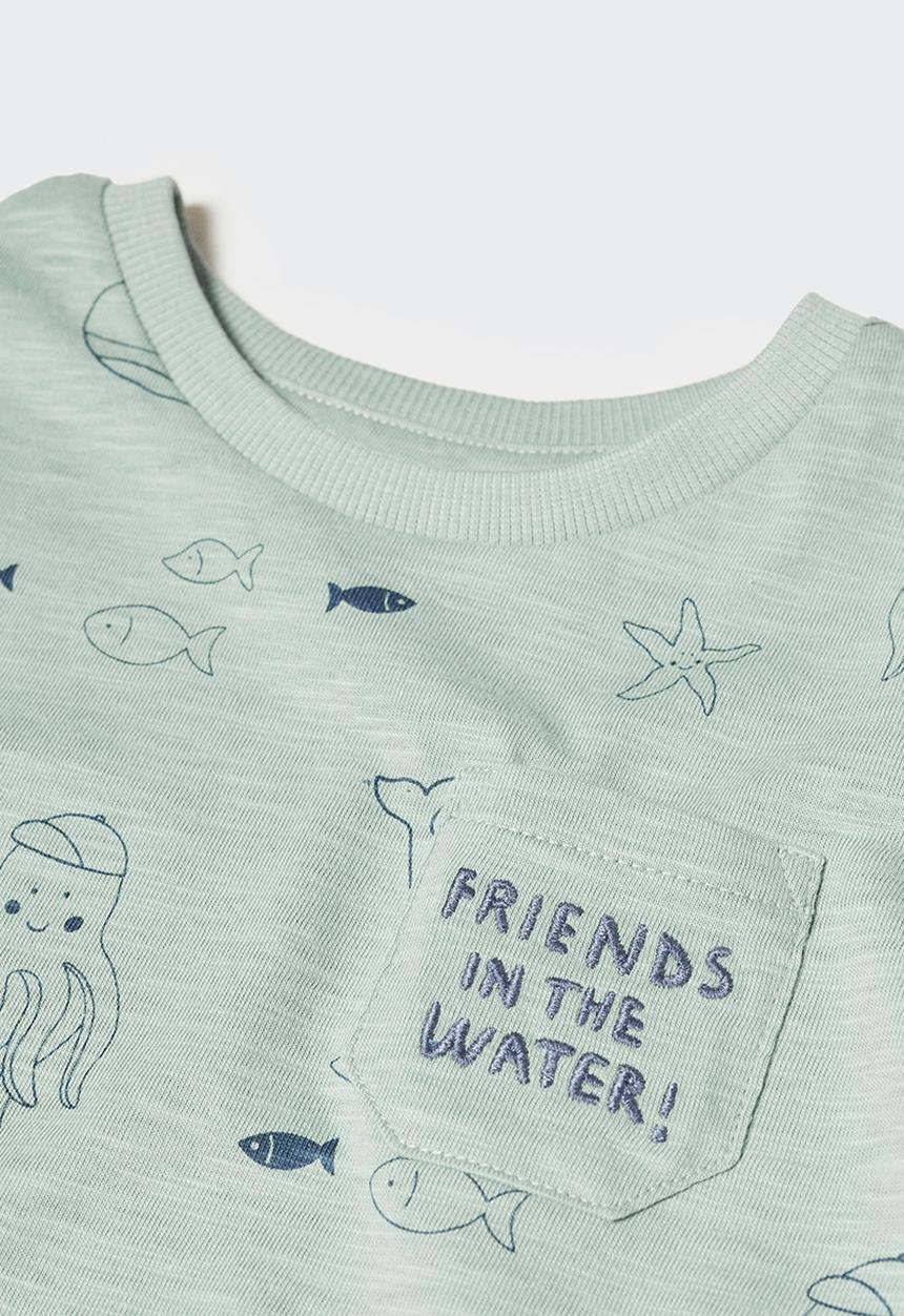 MANGO - T-Shirt agua - turquoise