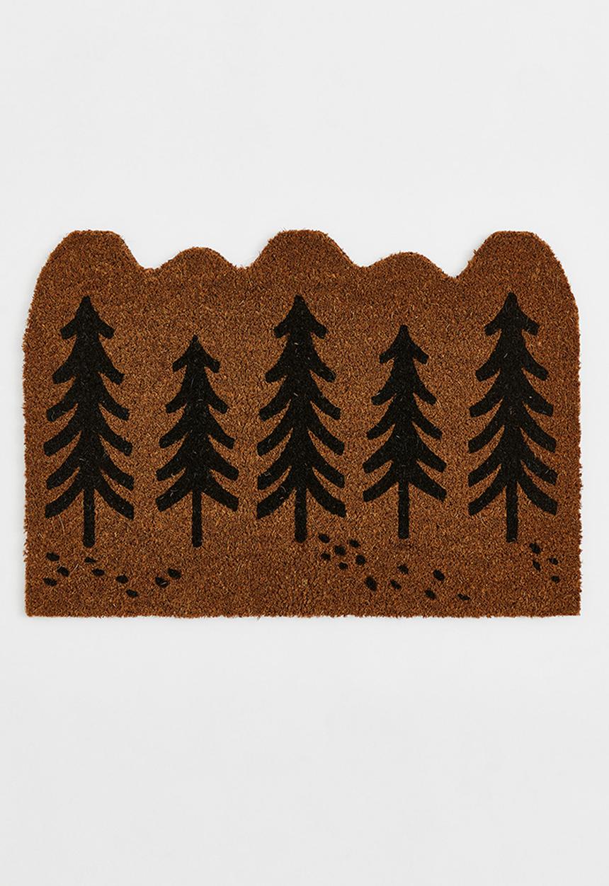 H&M - Coconut fibre doormat - brown/trees