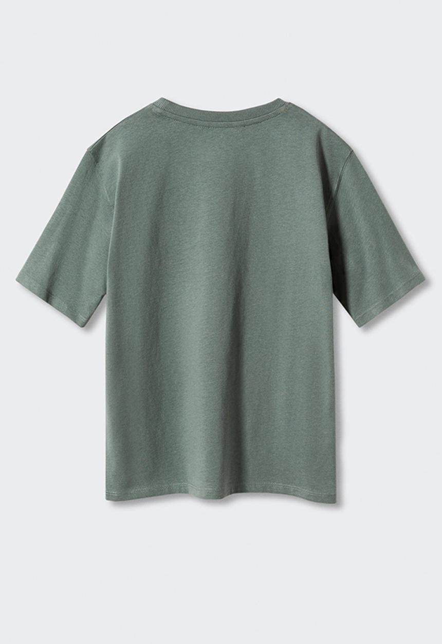MANGO - T-shirt skate - green