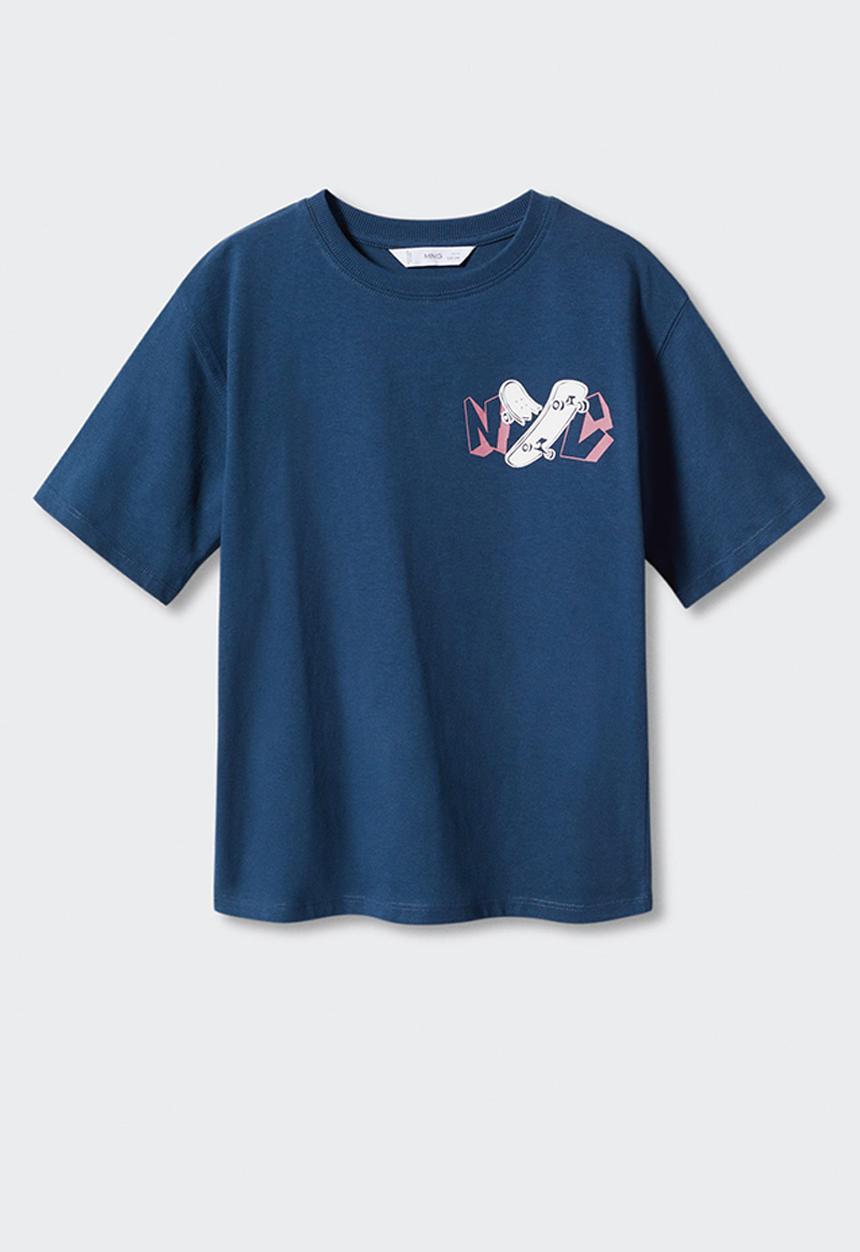 MANGO - T-shirt skate - navy