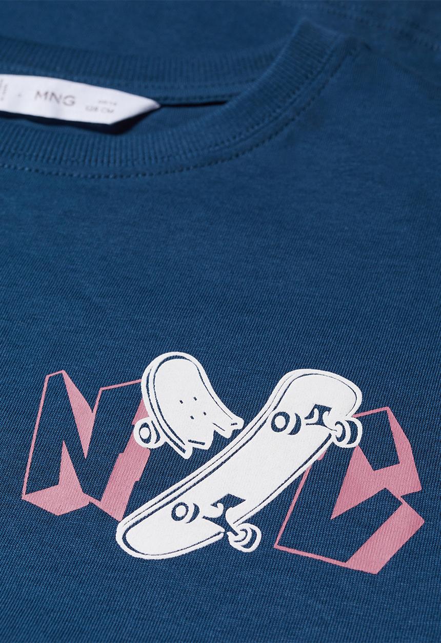 MANGO - T-shirt skate - navy