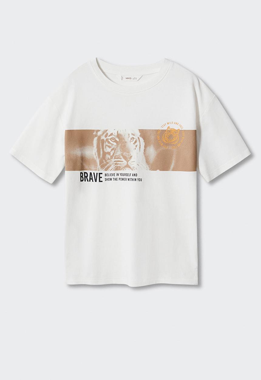 MANGO - T-shirt paradise - off white