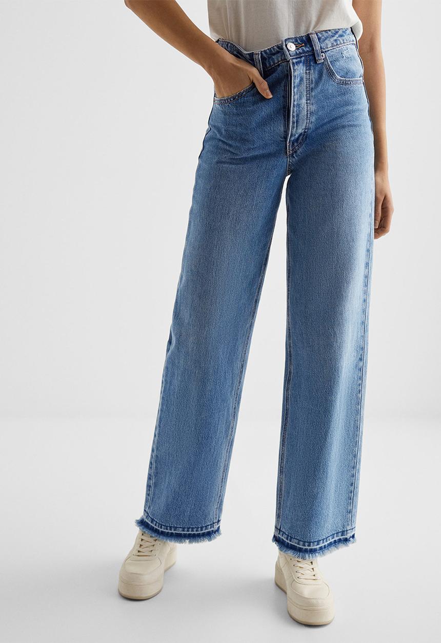 MANGO - Jeans straight - blue