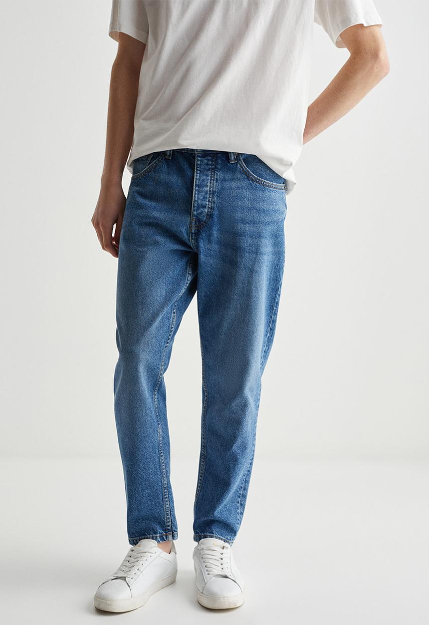 MANGO - Jeans tapered fit - medium blue 
