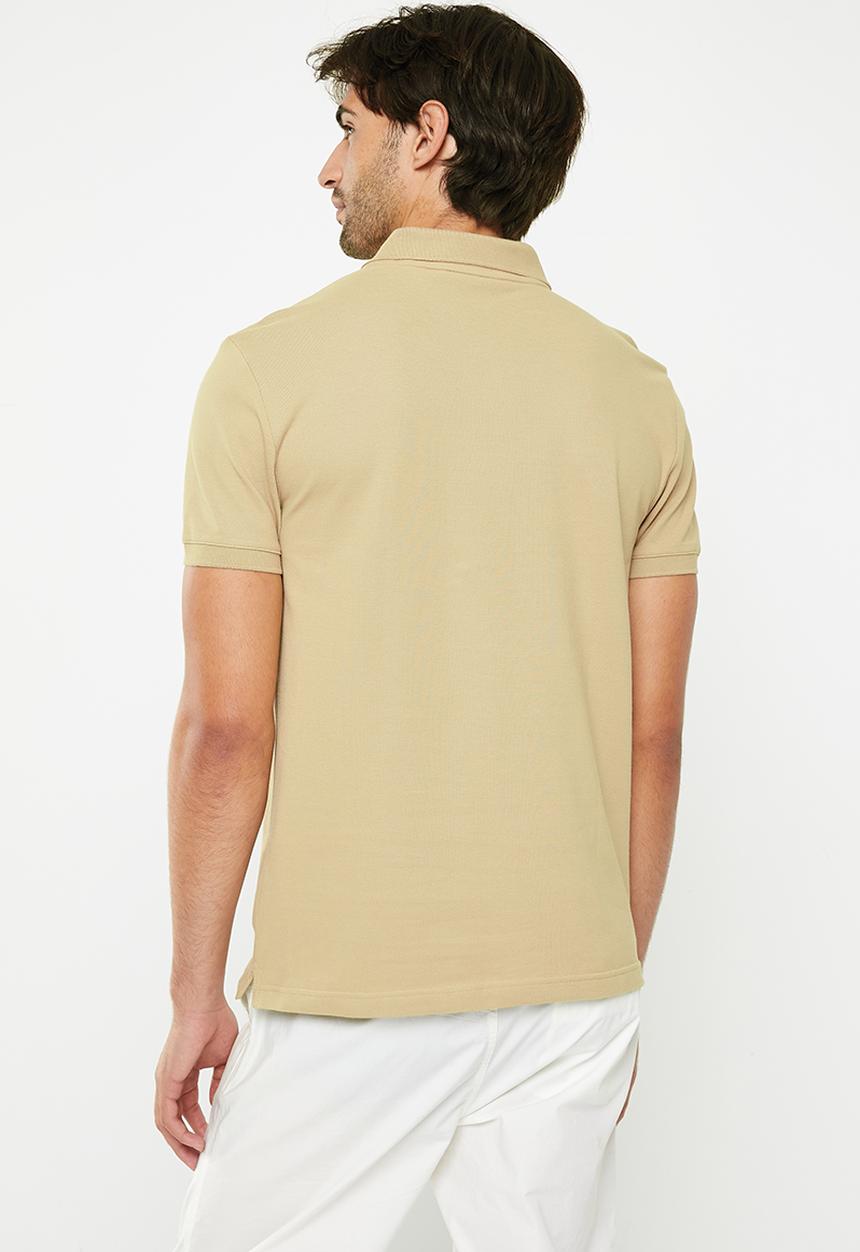 Calvin Klein - Archival monologo polo - travertine