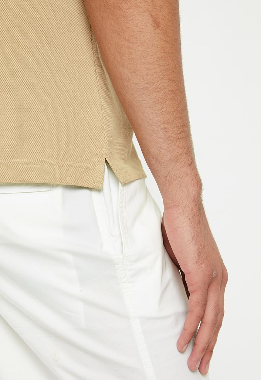 Calvin Klein - Archival monologo polo - travertine