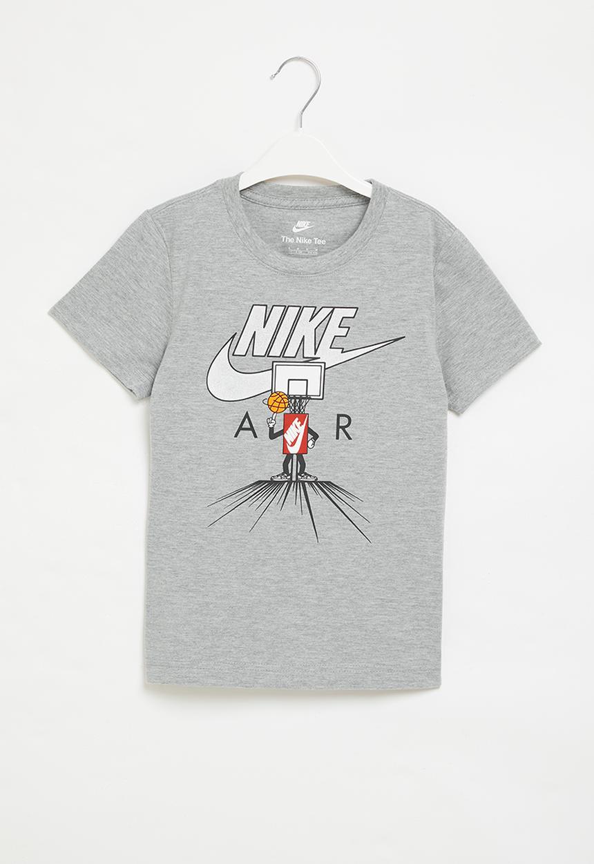 Nike - Nkb icons of play short sleeve tee - dk grey heather